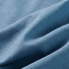 Vidaxl Detské tričko s dlhými rukávmi stredne modré 140