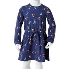 Vidaxl Detské šaty námornícke modré 116