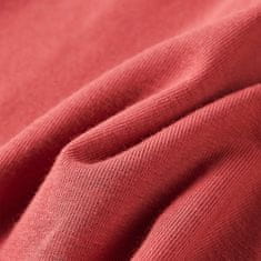 Vidaxl Detské tričko s dlhými rukávmi pálené ružové 128