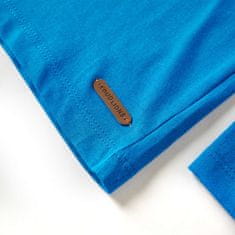 Vidaxl Detské tričko dlhý rukáv tiger kobaltovo modré 92