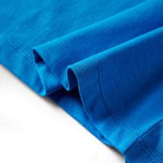 Vidaxl Detské tričko dlhý rukáv tiger kobaltovo modré 92