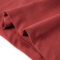 Vidaxl Detské tričko s dlhými rukávmi pálené červené 104