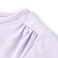 Vidaxl Detské tričko dlhý rukáv balerína svetlo fialové 92