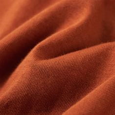 Vidaxl Detské tričko s dlhými rukávmi spálená oranžová 92