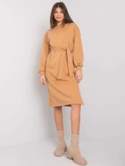 RUE PARIS Dámske mini šaty Dunch camel S