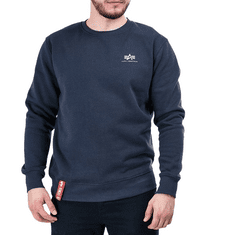 Alpha Industries  Pánska Mikina Basic Sweater Small Logo Modrá 3XL