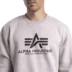 Alpha Industries  Pánska Mikina Basic Sweater Čierna/Šedá XL