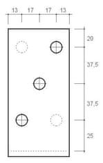 STREFA Pätka 120, PSO 120, 121x120x5 - balenie po 1 ks