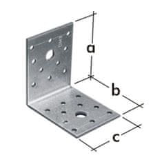 STREFA Spojovací uholník KL 2, 70x70x55 - balenie po 1 ks