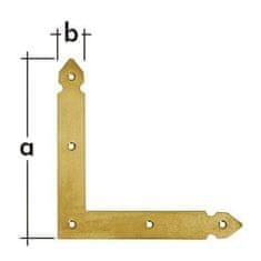 STREFA Rímsa NA O 1, 150x150x25x2,5 - balenie po 1 ks