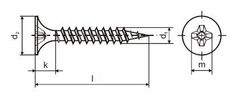 STREFA Skrutka SAD TN FINE 3,5 x 25 FS - balenie 1000 ks