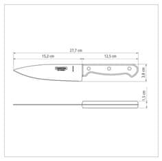 Tramontina Kuchynský nôž Tramontina Polywood 15cm - hnedý