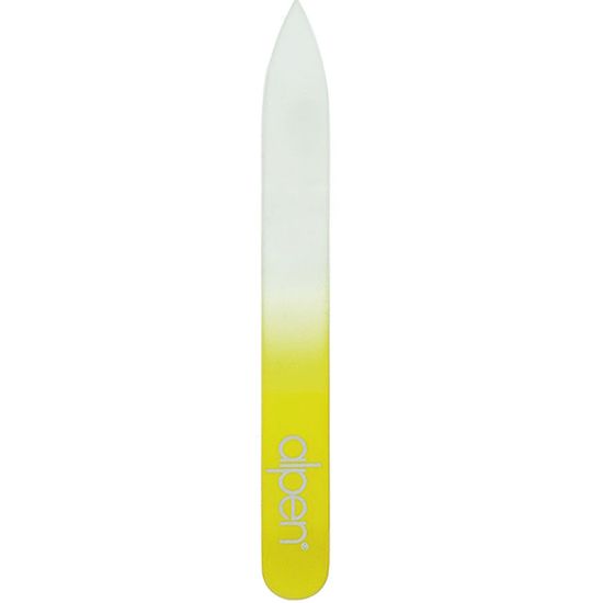 Alpen Premana Pilnik na nechty sklenený obojstranný 9 cm žltý
