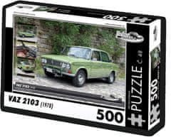 RETRO-AUTA© Puzzle č. 48 Vaz 2103 (1978) 500 dielikov