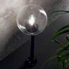 Ideal Lux Vonkajšie stĺpikové svietidlo Ideal Lux Classic Globe PT1 Small Transparente 187556 E27 1x60W IP44 čer