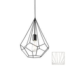 Ideal Lux Závesné svietidlo Ideal Lux Ampolla-3 SP1 nero 148175 čierne 30cm