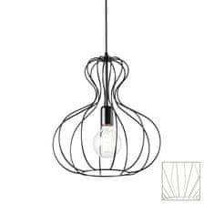 Ideal Lux Závesné svietidlo Ideal Lux SP1 Ampolla-1 SP1 148502 čierne 35cm