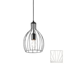 Ideal Lux Závesné svietidlo Ideal Lux Ampolla-2 SP1 nero 148151 čierne 20,5 cm