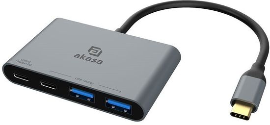 Akasa USB hub 4v1, PD 100W