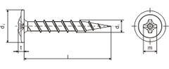 STREFA Skrutka SAD FN RAM 4,2 x 45 FS - balenie 500 ks