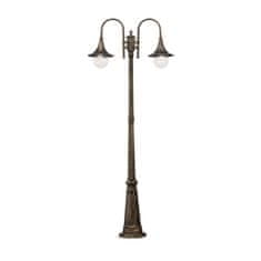 Ideal Lux Vonkajšie stĺpikové svietidlo Ideal Lux Cima PT2 Coffee 246840 E27 2x60W IP43 hnedé