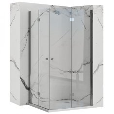 REA Sprchovací kút 800x800x1900 bez vaničky - sklo transparent Fold N2 REA-K9990 - Rea