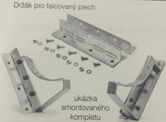 STREFA Držiak stúpačky falc.plate-pozink