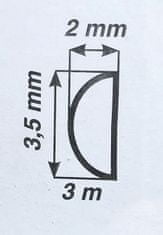 4Car Samolepiaca ozdobná lišta 3,5X2mm