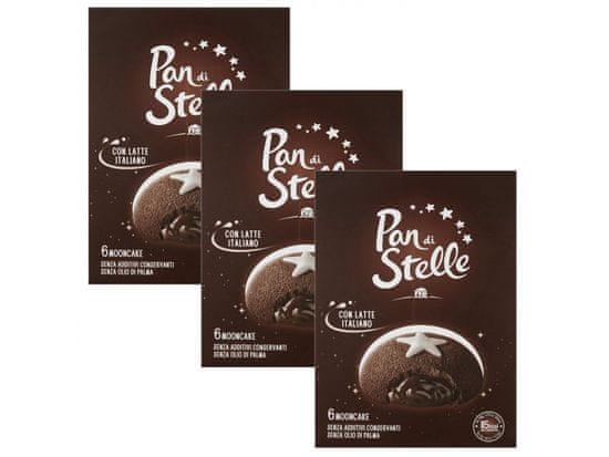sarcia.eu MULINO BIANCO MOONCAKE Pan di stelle - Talianske koláče s čokoládovou náplňou 6x35 g 3 paczki