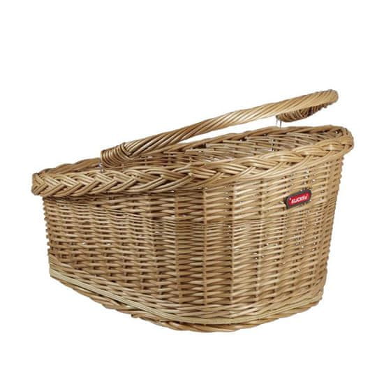 KLICKfix WICKER BASKET GT prútený košík na zadný nosič hnedý