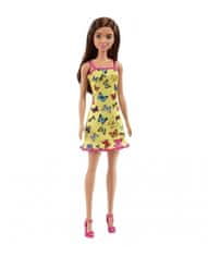 Hollywood Bábika Barbie - brunetka v motýlikových šatách - 29 cm