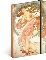 Notique Notes Alfons Mucha - Tanec, linajkový, 13 x 21 cm