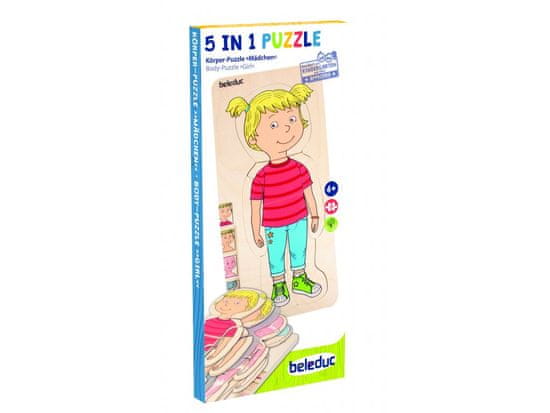 Beleduc Vrstvené puzzle Dievča