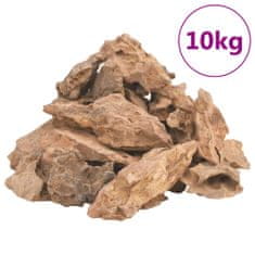 Vidaxl Dračie kamene 10 kg hnedé 1-10 cm