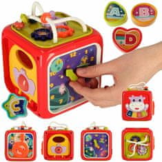 Solex Kocka edukačná interaktívna ACTIVITY CUBE BOX 6v1 12x12x15,5cm modrá