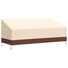 Vidaxl Obaly na 3-miestne lavice 2 ks 204x86x48/73 cm, 600D Oxford