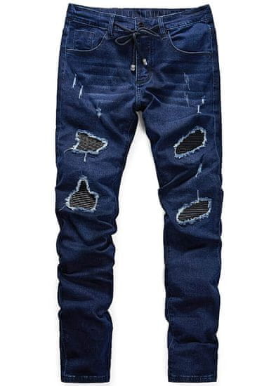 Recea Pánske džínsové nohavice Glatidd temno modra