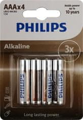 Philips Batéria LR03A4B/10 Alkalická AAA 4ks