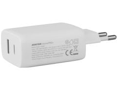 Avacom HomePRO+ sieťová nabíjačka s Power Delivery 65W s výstupmi USB-C a USB-A