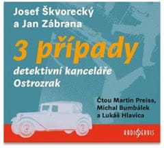 3 prípady detektívnej kancelárie Ostrozrak - Jan Zábrana 3x CD