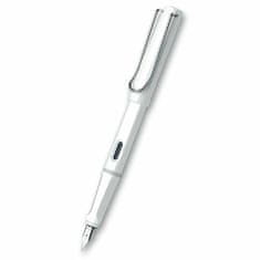 Lamy Safari Shiny White plniace pero hrot B