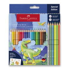 Faber-Castell Pastelky Colour Grip Dinosaurus súprava, 24 ks