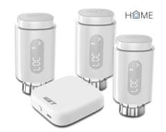 iGET HOME TS10 Premium kit (3x TS10 Thermostat Radiator Valve + 1x GW1 Gateway), Zigbee 3.0