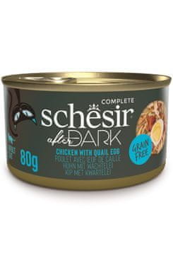 Schesir Cat konz. After Dark Wholefood kura/vajcia 80g