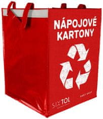 SIXTOL Súprava Tašky na triedený odpad Sort Easy 4 Carton, 30 x 30 x 40 cm, 4 x 36 l, 4 ks