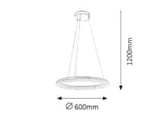 Rabalux Rabalux závesné svietidlo Georgina LED 36W 2566