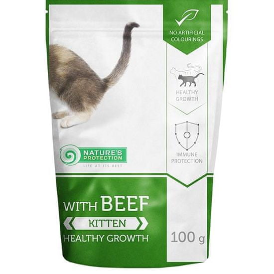 Nature's Protection Nature 'Protection Cat kaps. Kitten with Beef 100g