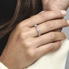 Pandora Slušivý strieborný prsteň so zirkónmi Timeless 192397C01 (Obvod 52 mm)