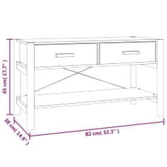 Vidaxl TV skrinka čierna 82x38x45 cm spracované drevo