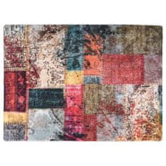 Vidaxl Prateľný koberec patchwork 120x180 cm viacfarebný protišmykový